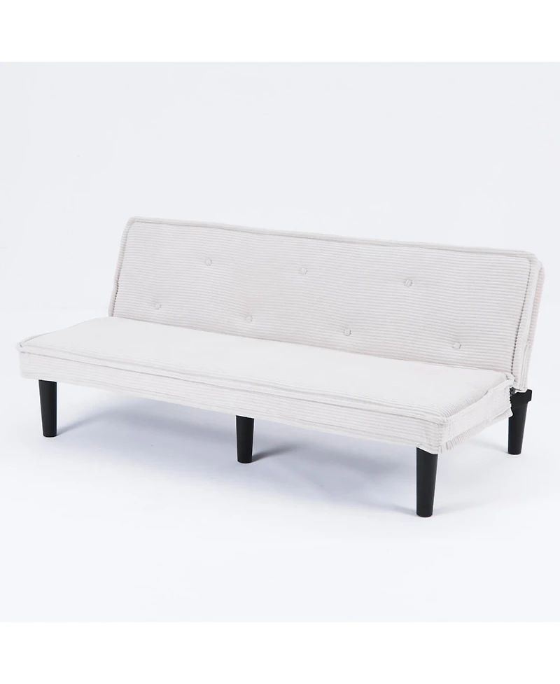 Streamdale Furniture 66" Corduroy Sofa Bed - Flexible Living Room/Apartment/Bedroom
