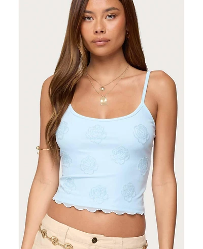 Edikted Women's Clarence Beaded Tank Top