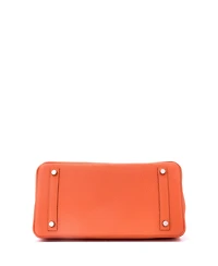 Pre-Owned Hermes Birkin 30 Handbag Orange Togo with Palladium Hardware