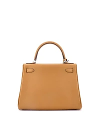 Pre-Owned Hermes Kelly 28 Handbag Verso Evercolor with Palladium Hardware