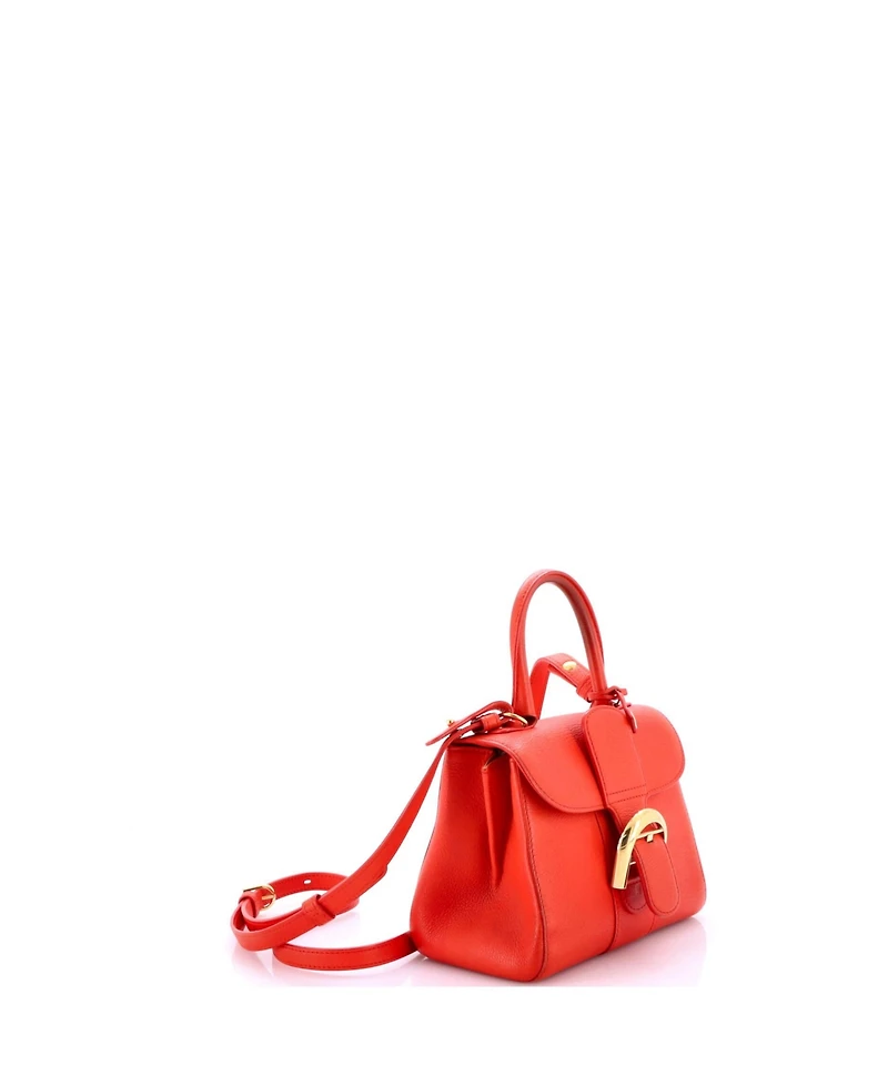 Pre-Owned Delvaux Mini Brillant Top Handle Bag Leather