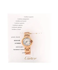 Pre-Owned Cartier Ballon Bleu de Cartier Quartz Watch in Rose Gold 28mm