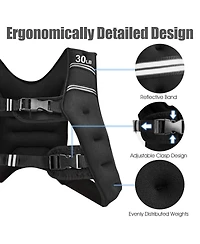 Mecale Training Weight Vest Workout Equipment with Adjustable Buckles and Mesh Bag