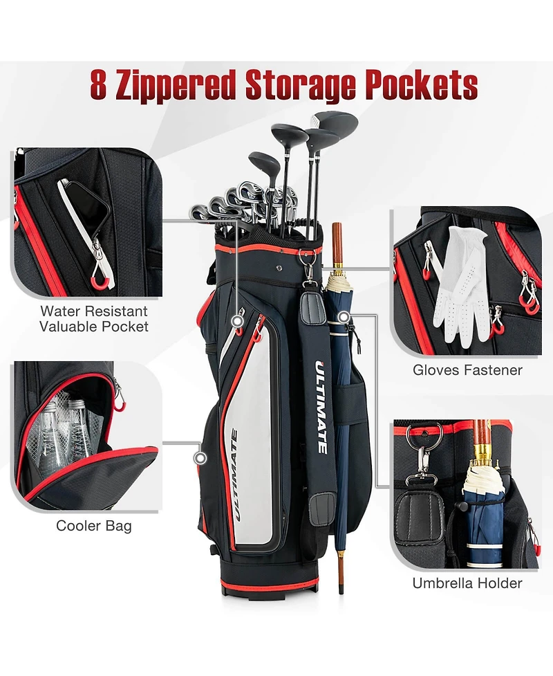 Mecale Lightweight and Large Capacity Golf Cart Bag