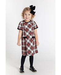 Florence Eiseman Little Girls Tartan Plaid Dress With Bows