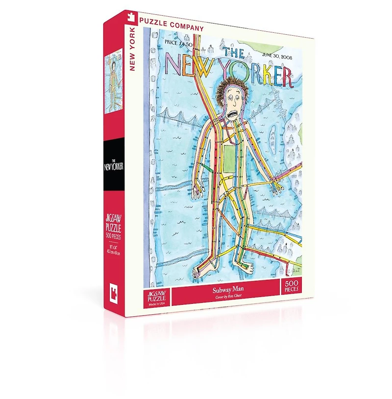 New York Puzzle Company Subway Man 500 Piece Puzzle