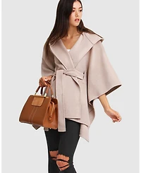 Belle & Bloom Women's Jackson Landing Wool Blend Cape Coat