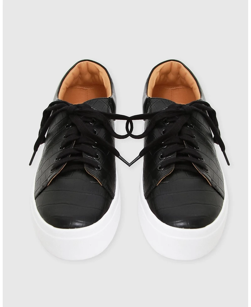 Belle & Bloom Just A Dream Croc Leather Sneaker