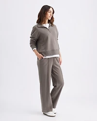 Ripe Maternity Soft Terry Wide Leg Jogger Earth Color