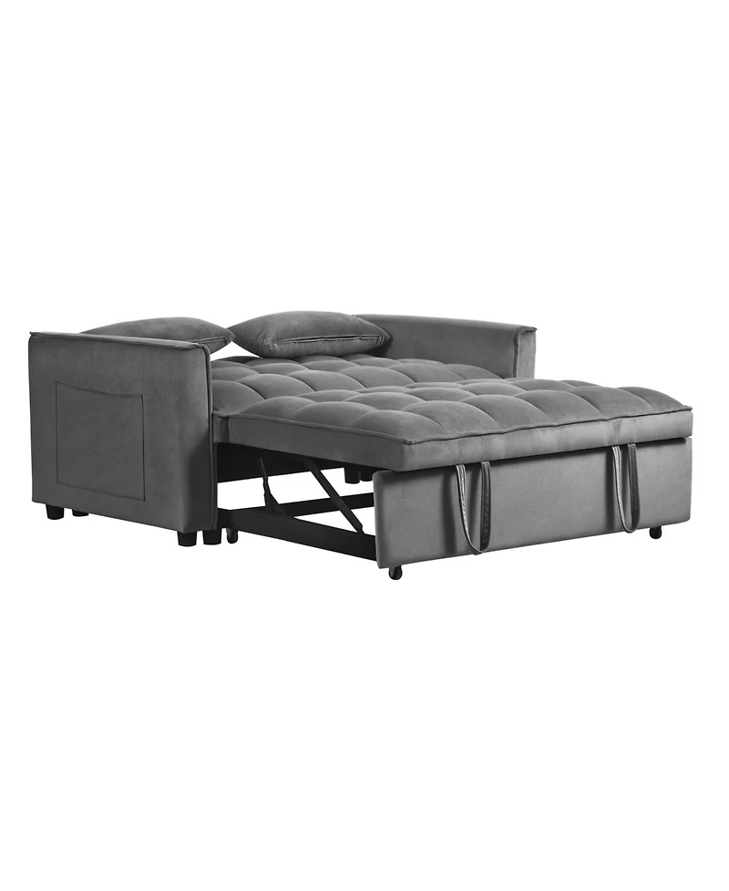 Streamdale Furniture Convertible Sleeper Sofa Bed - Dark Grey