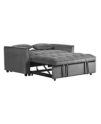 Streamdale Furniture Convertible Sleeper Sofa Bed - Dark Grey