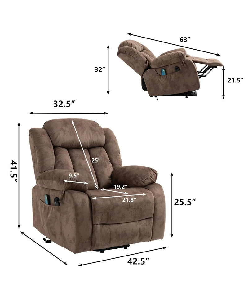 Streamdale Furniture Electric Lift Recliner Chair for Elderly