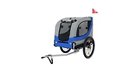 Aostirmotor Large Folding Bike Trailer for Dogs – 120LB Capacity, All-Terrain Pet Carrier