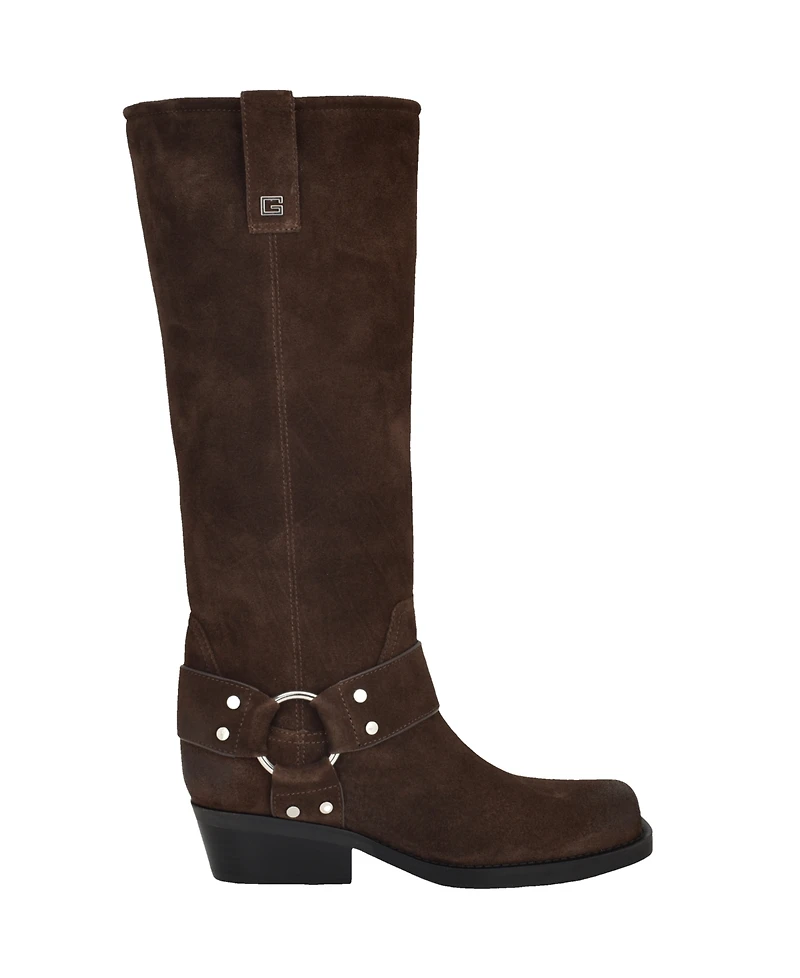 Guess Women's Felysse Tall Western Moto Boots