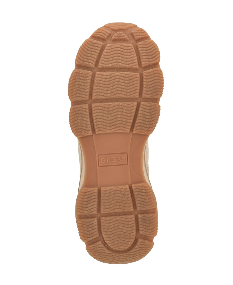 Guess Women's Moeann Triangle G Logo Chunky Lace-Up Sneakers