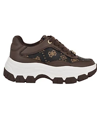 Guess Women's Berrett Quattro G Lace-Up Platform Hiker Sneakers