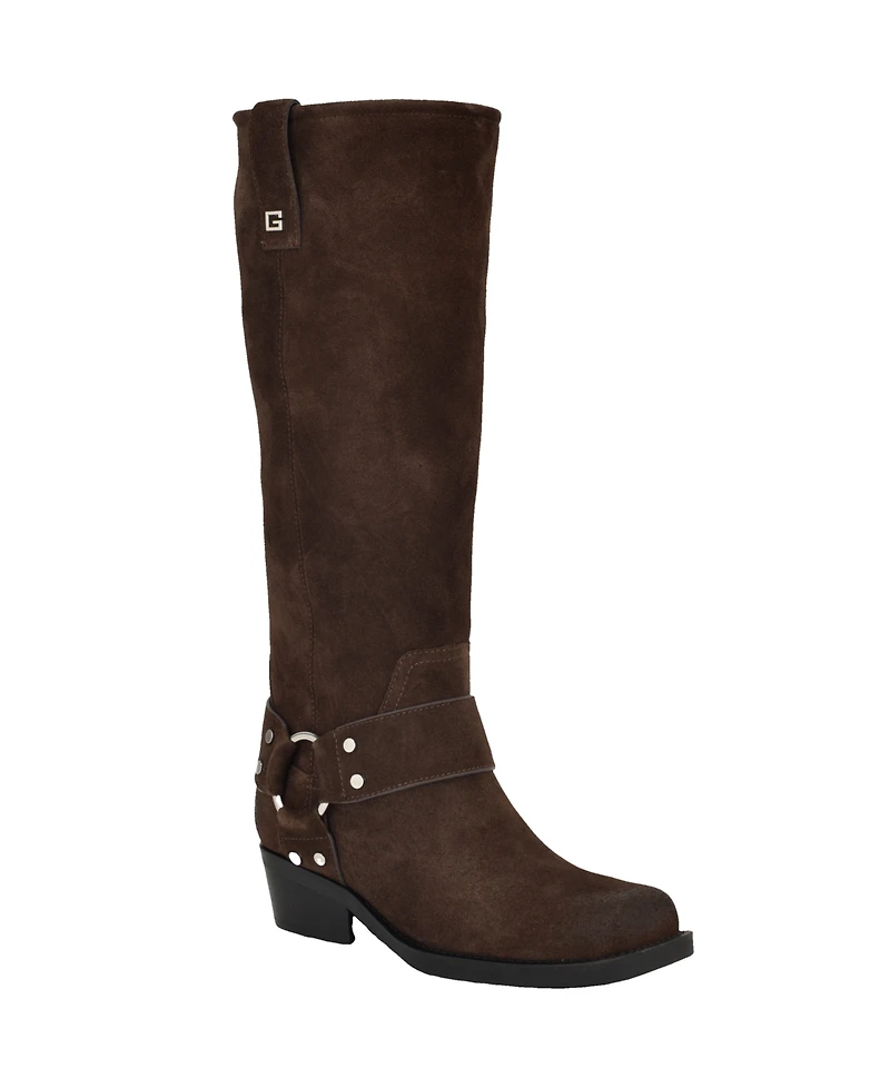 Guess Women's Felysse Tall Western Moto Boots