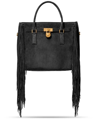 Michael Kors Hamilton Large Suede Satchel