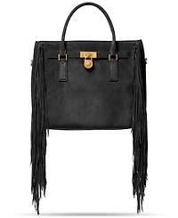 Michael Kors Hamilton Large Suede Satchel
