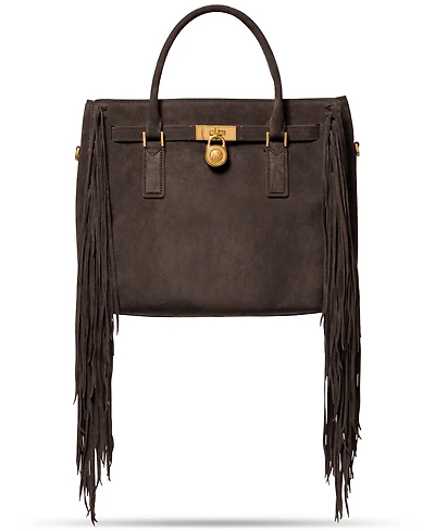 Michael Kors Hamilton Moderne Large Suede Satchel
