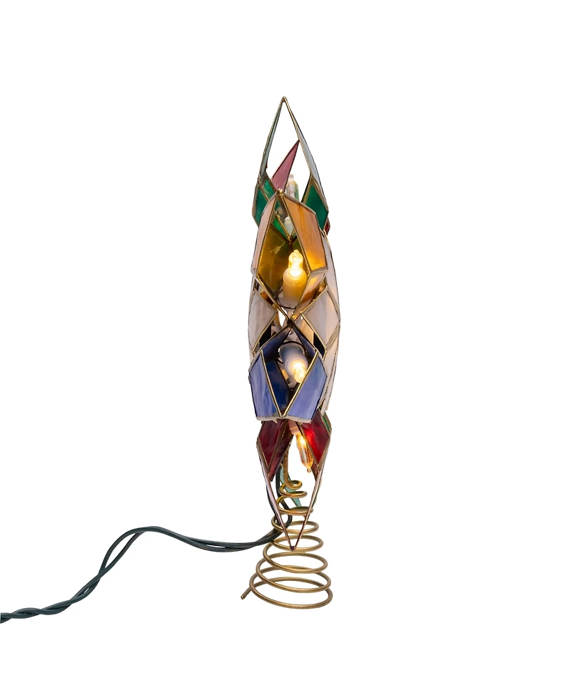 Kurt Adler 10-Light Capiz Star Treetop