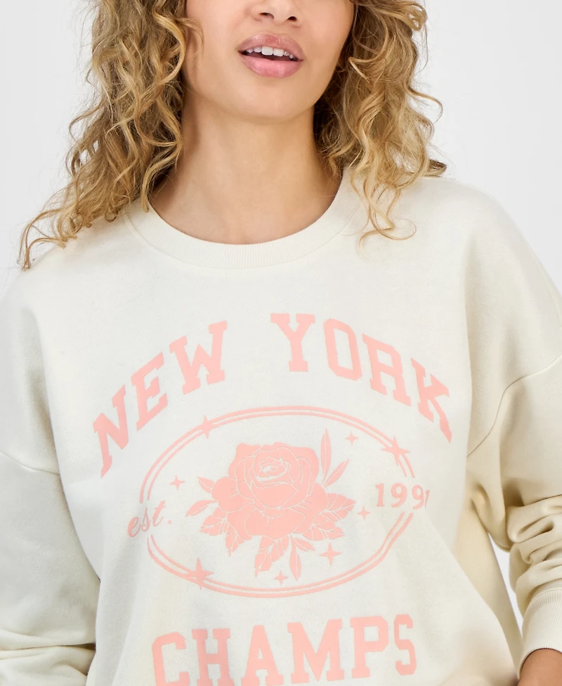 Self Esteem Juniors' New York Graphic Sweatshirt