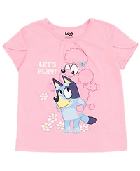 Bluey Baby Girls T-Shirt and Tulle Mesh Skirt
