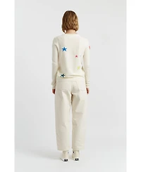 Chinti & Parker Women's Wool Cashmere Star Sweater