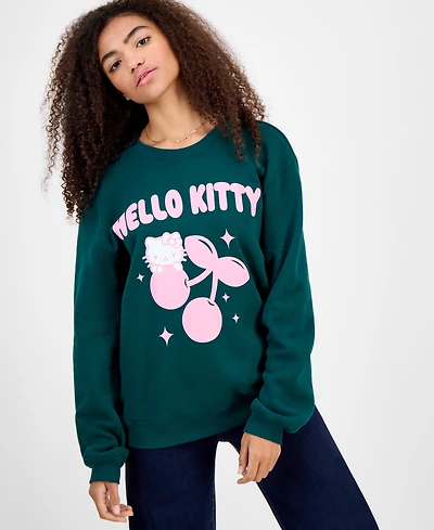 Grayson Threads, The Label Juniors' Hello Kitty Cherry Graphic Sweatshirt