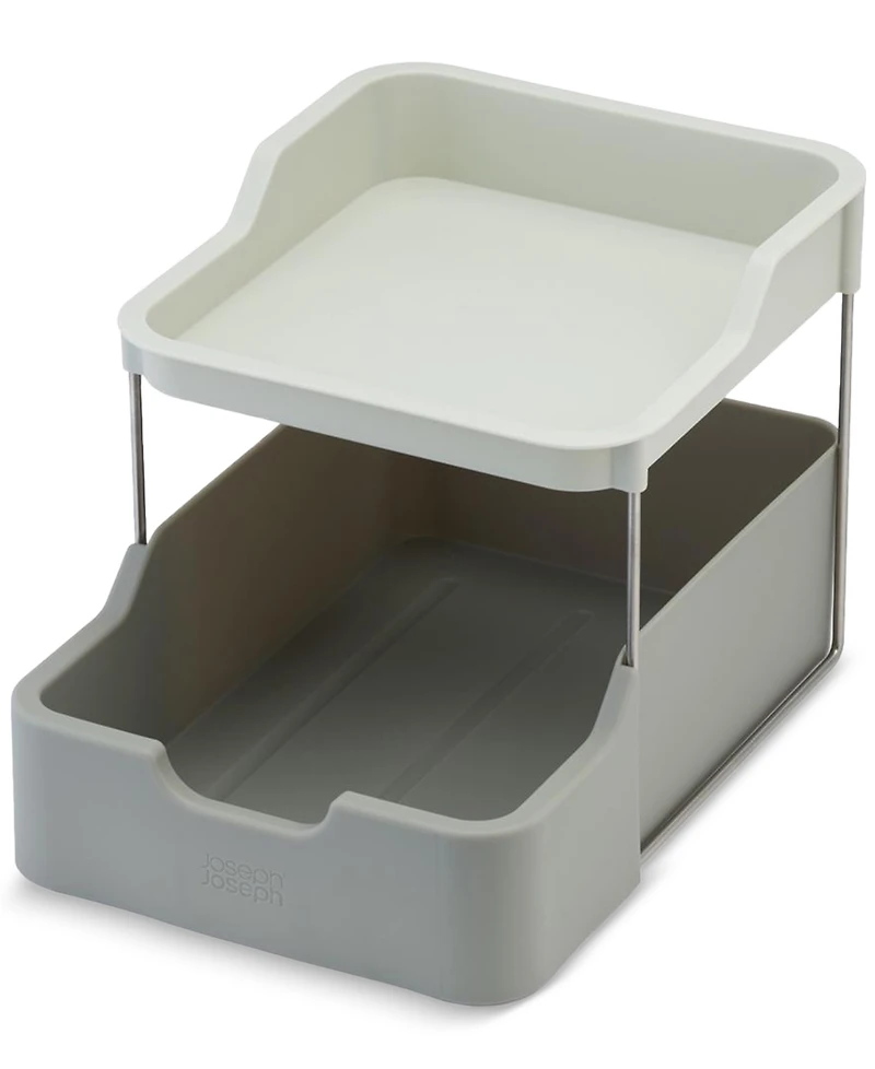 Joseph Joseph Duo 2-Tier Cupboard Organizer with Drawer