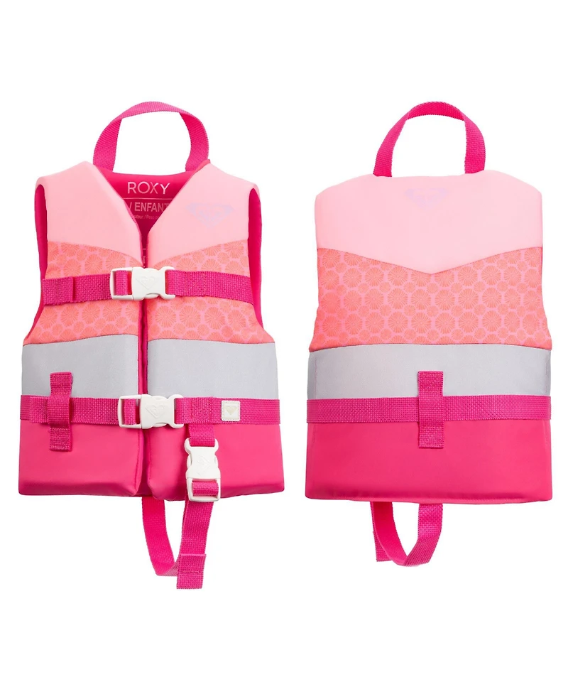 Roxy Life Vest Uscg Approved for kids, Lightweight Epe Foam with Quick-Release Buckles
