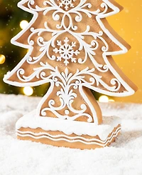 Glitzhome 14.5" Resin Christmas Tree Figurine