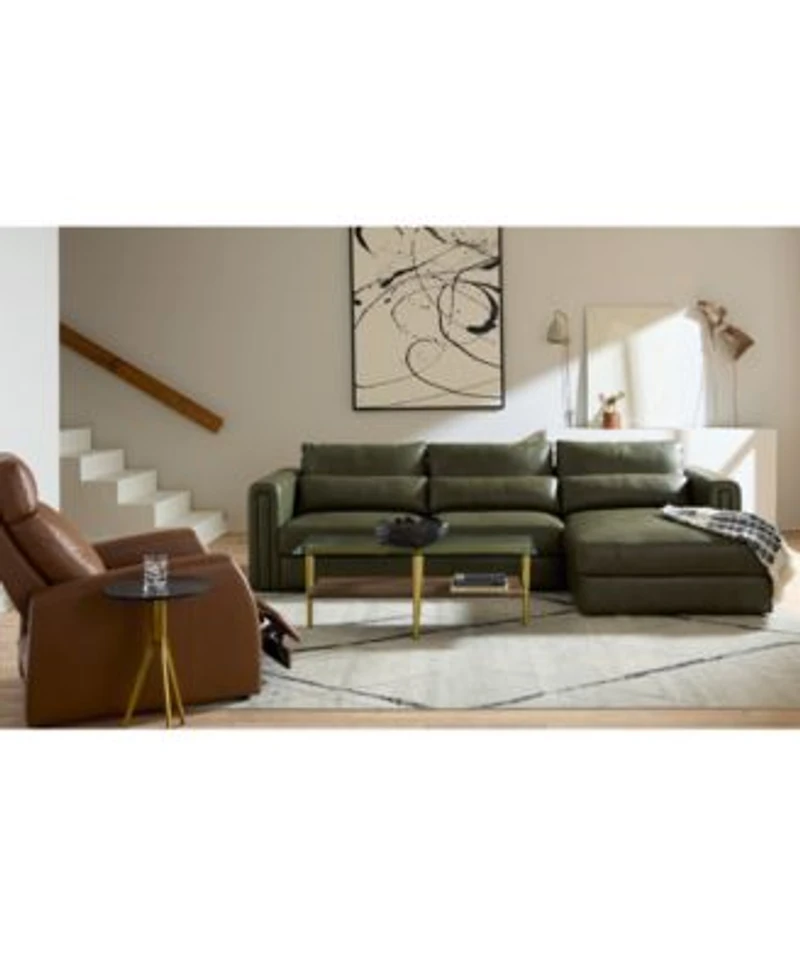 Touville Leather Sectional Collection Exclusively At Macys