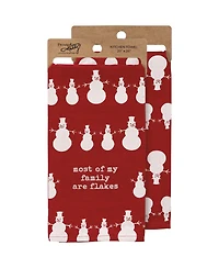 Primitives by Kathy Most of My Family Are Flakes Kitchen Towel