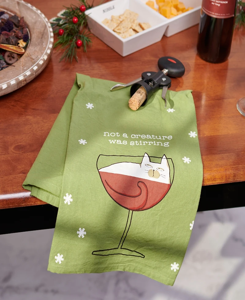 Primitives by Kathy Not a Creature Kitchen Towel