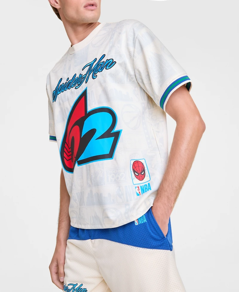 Macy's Marvel X Nba Men's Spider-Man 62 Short Sleeve Jersey, Exclusive