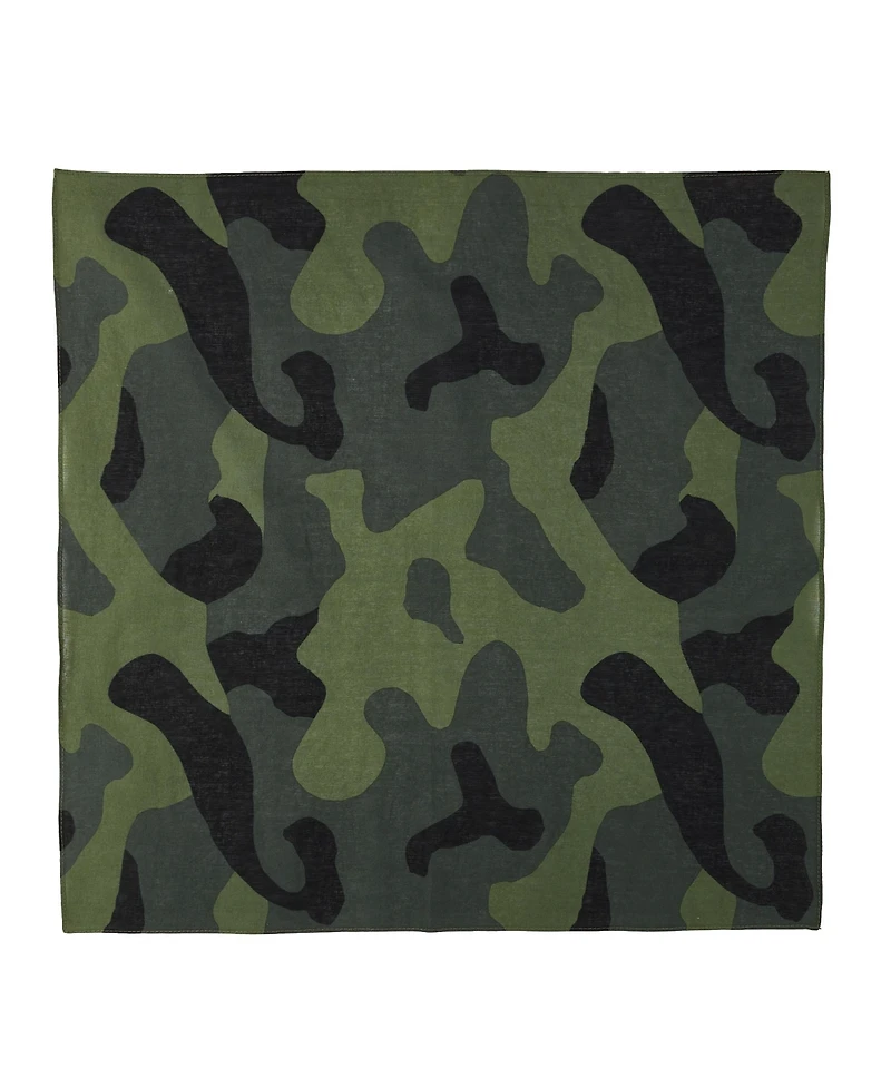 Camo Pattern 22" x 22" 6-Pack Bandana Set