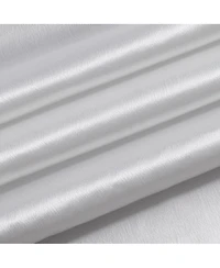 Kate Aurora Basic Faux Silk Rod Pocket Shimmery Sheer Single Window Curtain Panel - in. in
