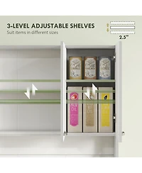 Homcom Modern Freesding Kitchen Buffet with Hutch Pantry Hutch w/ Storage