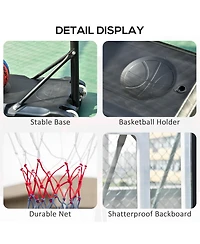Soozier Basketball Sd for Kids & Height Adjustable w/ Fillable Bottom Base