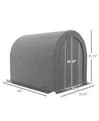 Outsunny 6 x 8ft Outdoor Storage Shed, Waterproof Heavy Duty Portable Shed