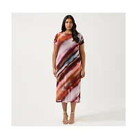 Estelle Sunshine Radiant Mesh Midi Dress