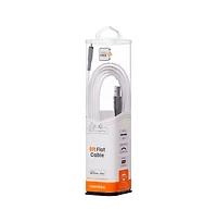Ventev Flat Usb A to Apple Lightning High Speed Tangle-Free Foot Cable-Gray