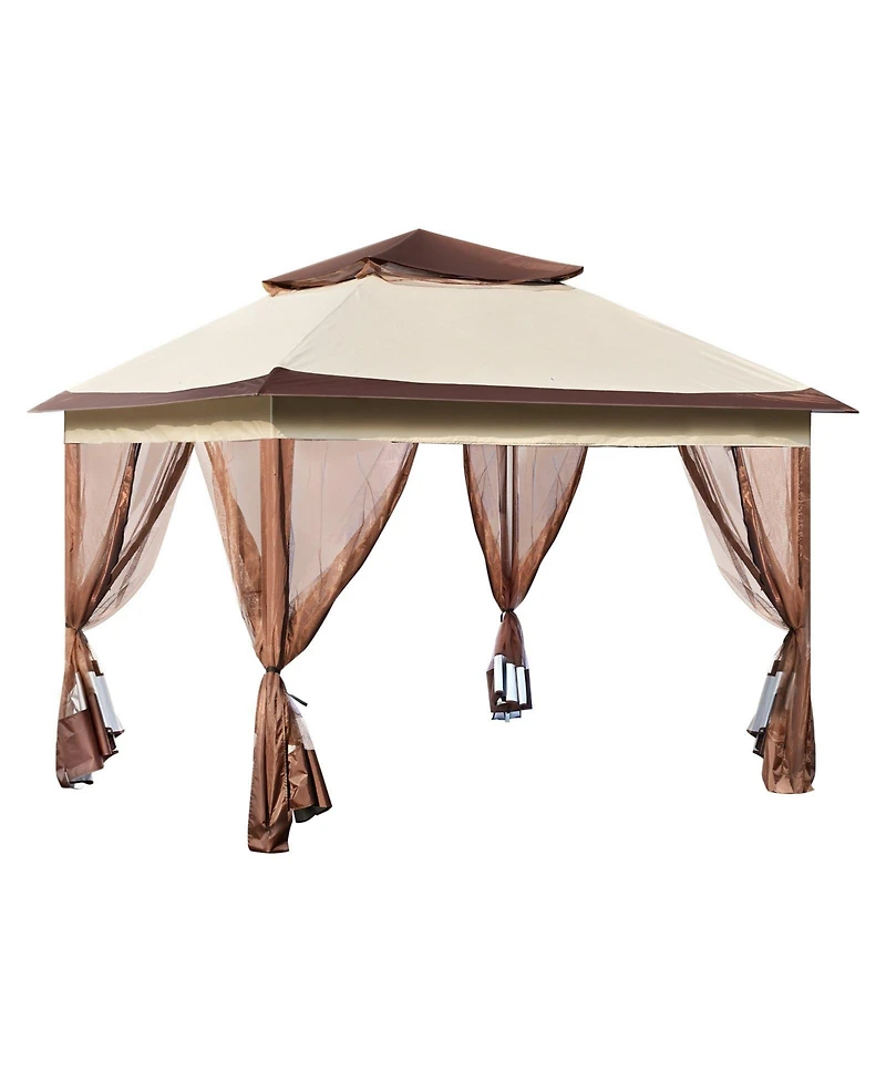 Slickblue Portable Pop-Up Gazebo with Mesh Netting and Durable Metal Frame – Ideal for Outdoor Events or Patio Use