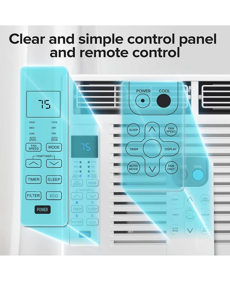 Cowsar 6,000 Btu Small Window Air Conditioner
