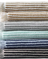 Lands' End Cotton Yarn-dyed Stripe 6-Piece Bath Towel Set