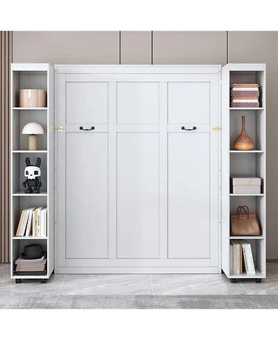 Streamdale Furniture Murphy Bed Wall Bed with Storage Doors