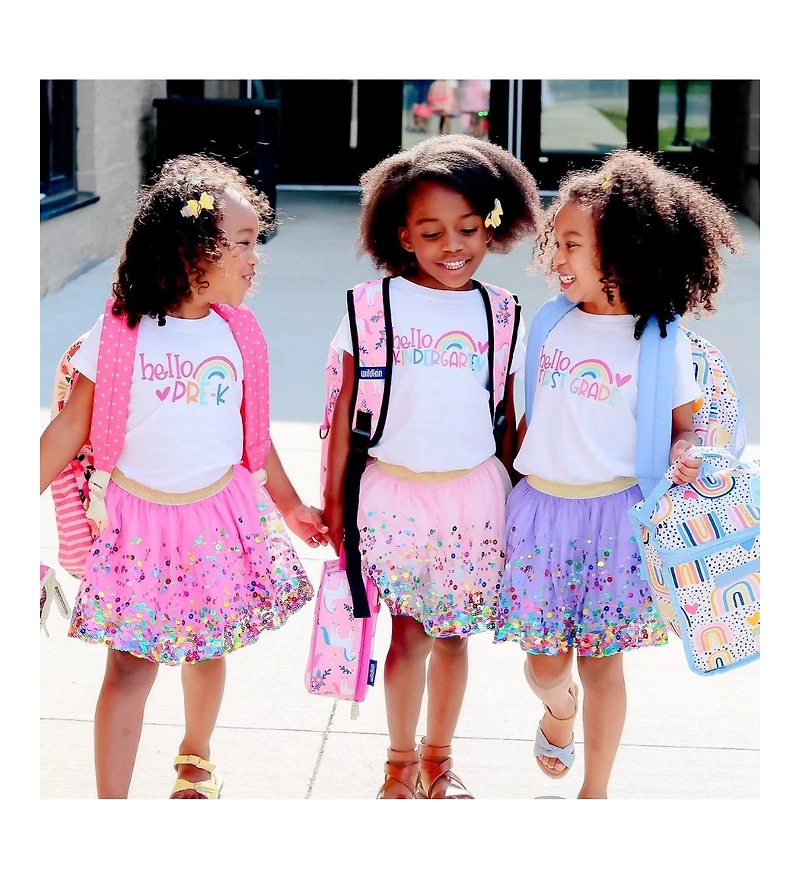 Sweet Wink Little and Big Girls Hello Kindergarten Short Sleeve T-Shirt