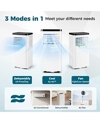 Gymax 10000 Btu Portable Air Conditioner w/ Control Panel & Remote Control