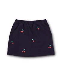 Florence Eiseman Toddler Girls French Terry Skort W/Embroidered Cherries